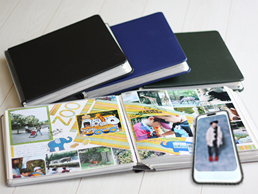 写真をJPG画像に変換し、スマートフォン端末にデータを取り込み